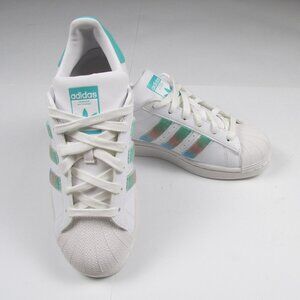 Adidas Originals Superstar GZ2798 Fluffy Stripes Shoes Sneakers Size Y 6.5